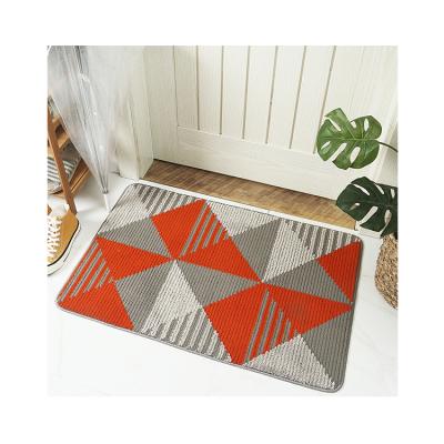 China Latest Design Washable Hot Selling Anti Slip Bath Door Mat Washable Bathroom Cover for sale