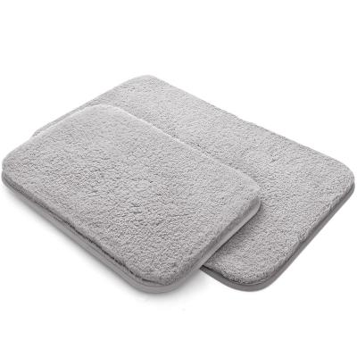 China Washable Bath Mat Shaggy Area Rug High Absorbent Soft Comfortable Machine Washable And Anti Slip Covers Mats for sale