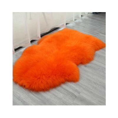 China China Factory Washable Good Quality Customized Modern Color Fur Rug Sheepskin Area Rugs for sale