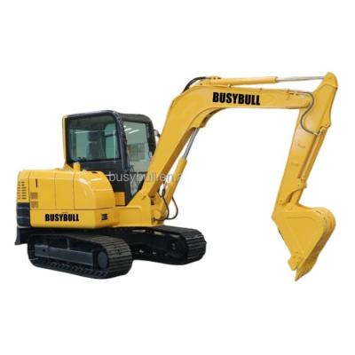 China BUSYBULL 6ton 5ton new trusses BE60 excavator for sale with cabin and hammer and bucket air conditioner in factory price with high quality for sale