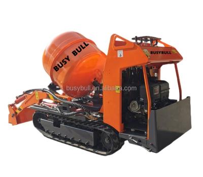 China BUSYBULL Plant MINI Capacity Selective Mixer With 300KG And 600KG Concrete Mixing Truck With Gasoline Engine for sale