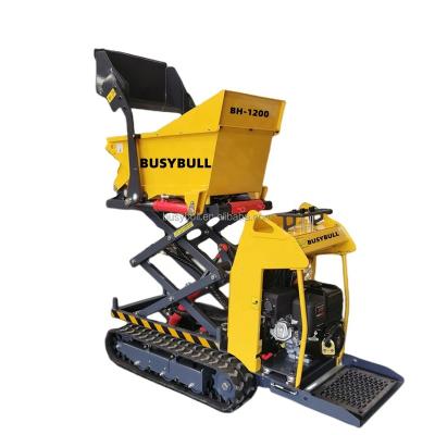 China Factory new BUSYBULL mini low fuel consumption size save manual cost with front loader dumper with scissor-lift equipment for sale