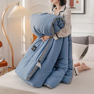 China Comforter Summer Home Textile King Size Plain Washing Cotton Fabric Inner Comforter Quilt Filling Set for sale