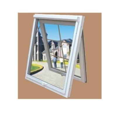 China Magnetic Screen European Style Customized Size And Color Awning Window Double Tempered Upvc Glazed Top Hung Balcony Windows for sale