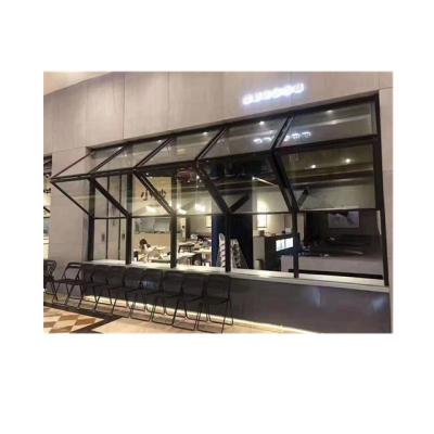 China Magnetic Windproof Modern Fold-Up Screen Design Aluminum Vertical Door And Window Lift Up Window for sale