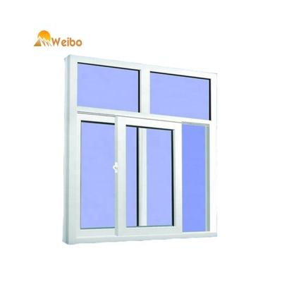 China Magnetic Screen Factory Directly Sales Double Glazing Slide Window PVC Upvc Sliding Windows For House/Office for sale