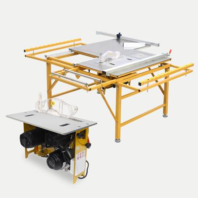 China Mini Portable Wood Plant Cutting Machine PVC Melamine Board Plywood Cutter Wood Panel Saw Table Saw for sale