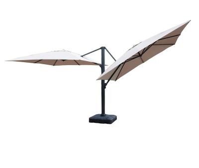 China White Square Outdoor Square Roman Umbrella Leisure Garden Parasol 10ft Single Cheap Outdoor Large Outdoor Umbrella Two for sale