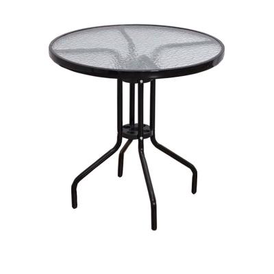 China Sturdy special hot sale modern style tempered glass/iron black coffee table for sale