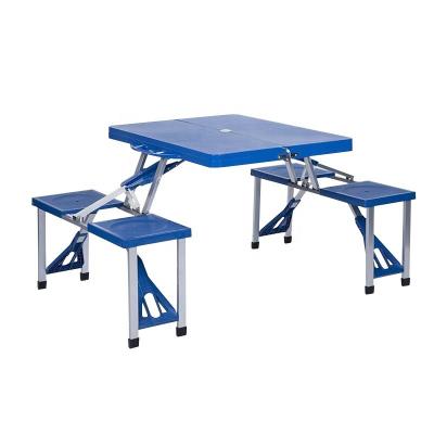 China 2022 new high quality outdoor garden table folding table plastic picnic table for garden for sale