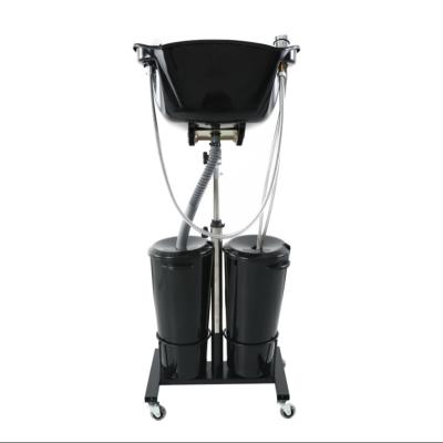 China T0142-C Modern Professional Salon Furniture Adjustable Portable Hair Shampoo Basin With Wheels for sale