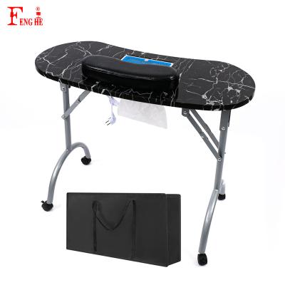 China Minimalist Cheap Nail Salon Furniture Folding Nail Chalkboard With Vent for sale