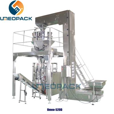 China 2 year warranty auto puffed plantain potato chips bag snack sachet  filling weighing and packing machine with nitrogen for sale