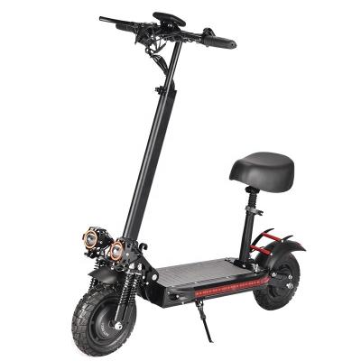 China Hot Sale Front and Rear Suspension Foot Electric Scooter with Dual Motor 800W Off Road Electric Skateboard 100km Chain for Adult for sale