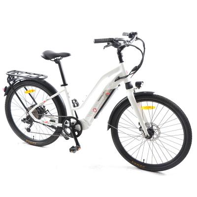 China High Power Lady Aluminum Alloy Large Capacity 14Ah Lithium Battery Electric Bicycle 48V 500W With 27.5 Inch Wheels ebike Wholesaler for sale