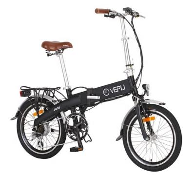 China Hot Sale Aluminum Alloy Folding E Bike 36V 250W With Built-in Lithium Battery Power 10.4Ah Big 20 Inch Electric Bike Whole Sale for sale