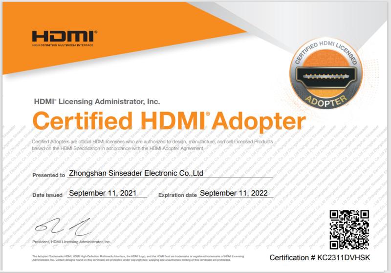 HDMI - Zhongshan Sinseader Electronic Co., Ltd.