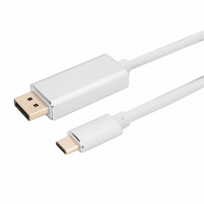 China Durable 4k 60hz Resolution USB Type-c to Displayport Cable Compatible with Thunderbolt3 Laptop for sale