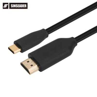 China 4K Data Transmission Type C Premium High Resolution Aluminum Type C To Usb 4k C HDMI Shell Usb 3.1 To HDMI Cable for sale