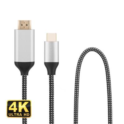 China 4K Data Transmission Type C Premium Aluminum Alloy Shell Usb 3.2 High Resolution Type C To HDMI 4k Usb C Type C To HDMI Cable for sale