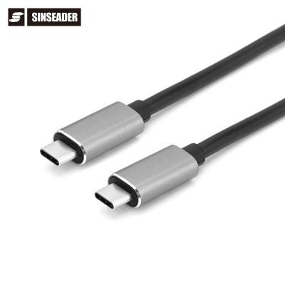 China 5A/100W 4K 60Hz Custom Nickel Plated Type C To Type C Fast Charging Data Cable Fits Laptop Mobile Phone for sale