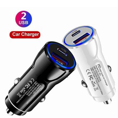 China Mobile Phone Car USB Charger Vehicle Dual USB Universal DC 12V-24V 3.1A Charger 2 Port Power Adapter for sale