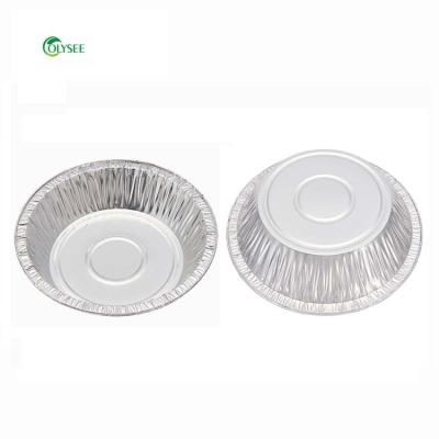 China Disposable Food Round Aluminum Foil Roasting Cake Pizza Pie Pan/Tray/Dish/Baking Dish for sale