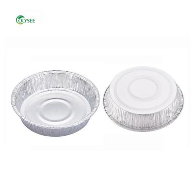 China Food Round Disposable Aluminum Foil Food Containers Food Dishes Pie Cake Pizza Pans for sale