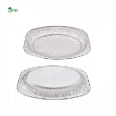 China Food Disposable Aluminum Foil Fish Pan/Tray Roast Turkey Oval, Fish, BBQ Tray for sale