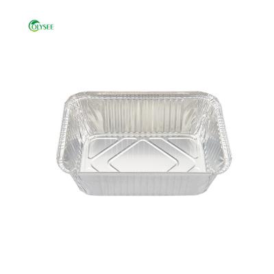 China Food Supplies Factory Price Food Grade Aluminum Foil Kitchen High Quality Disposable Casserole for sale