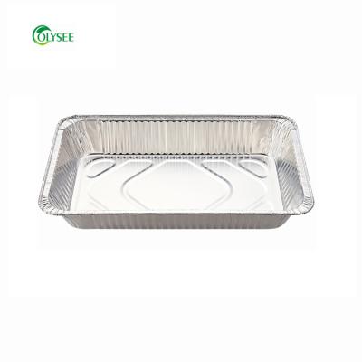 China Food Gastronorm Steamtable Normal Deep Casserole With Dome Lid Aluminum Foil Plastic Tray 2261 for sale