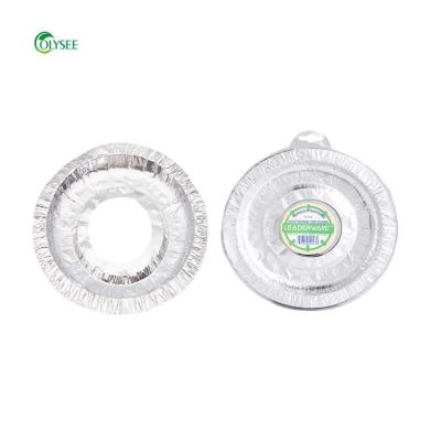 China Kitchen Use Disposable Round Stove Guard Aluminum Foil Gas Stove Guard Bib Liners for sale