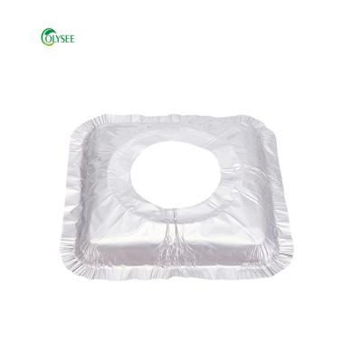 China Disposable Kitchen Use Kitchen Used Square Aluminum Foil Liner Stove Protector Bib Liner for sale