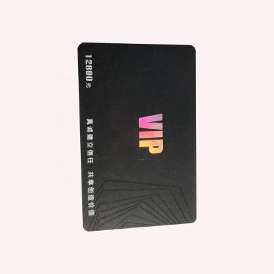 China Factory Price Firm Wholesale Customized High End Black PVC Card For Business for sale