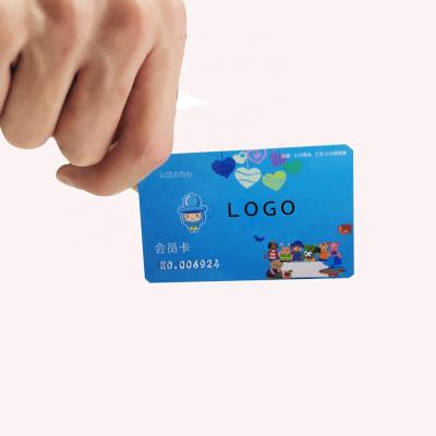 China Wholesale Cheap Custom Fufu Firm Manufacturing Logo PVC Business Card Custom Membership Card VIP for sale