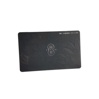 China Customizable High Quality Black PVC Business Card Customizable Business Card Printing Luxury PVC Business Card for sale