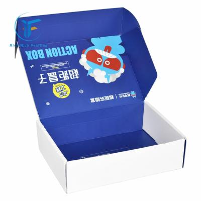 China Recyclable Wholesale Custom Printed Unique Corrugated Custom Shipping Boxes Logo Cardboard Mailer Box for sale