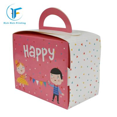 China China Firm Factory With Printing Service Custom Dessert Paper Box Packaging Small Colorful Cake Box for sale