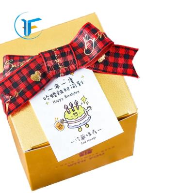 China Recyclable Eco Friendly Disposable Kraft Paper Cake Box Bakery Food Packaging Box for sale