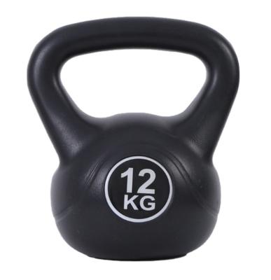 China Custom Black Kettlebell Logo Novelty Weight Cast Iron High Quality Colored Vinyl Gym Quality Kettlebell Wholesale Fitness for sale