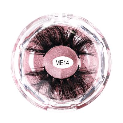 China Hot Selling 25MM Private Label 3D Mink Lashes Full Strip False False 3D Mink Eyelashes Handmade Tapered Fluffy 3D Eyelashes for sale