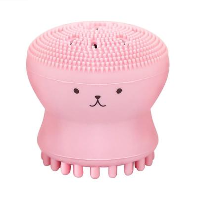 China Cute Blackhead Small Handheld Remover Soft Silicone Face Scrubber DEEP CLEANING Exfoliating Facial Cleansing Brush for sale