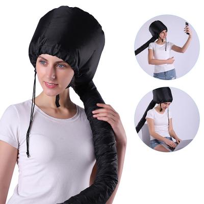 China 2021 Hot Selling Soft Adjustable Hood Foldable Amazon Hair Drying Cap Hood Hair Dryer Attachment For Hair Beauty for sale