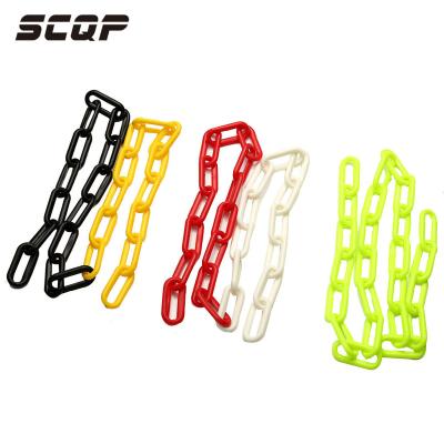 China Wholesale Plastic 8mm Many Color Long Color Traffic Barrier Caution Warning Sign Plastic Link Chain for sale