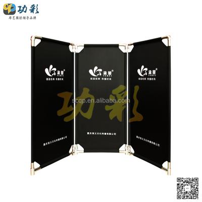 China it easy to create a barrier around an area of ​​any size stainless steel maintenance warning folding guardrail advertising black color for sale