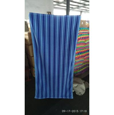 China factory size85*150cm large QUICK DRY microfiber striped beach towel bath towel for sale