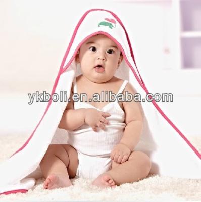 China Simple baby bath towel with hat for sale