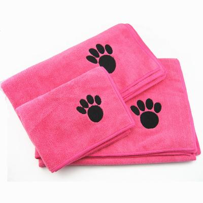 China QUICK DRY Microfiber Microfiber Microfiber Towel For Dog Cats Pet Cleaning Quick Dry With Custom Logo for sale