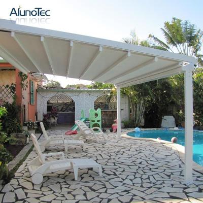 China Expandable Aluminum Metal Retractable Roof Pergola Bioclimatic Gazebo Motorized Tent for sale