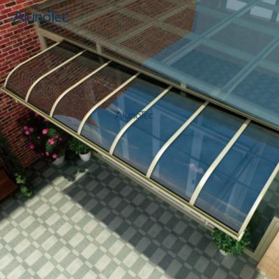 China Expandable Aluminum Canopy Tent Polycarbonate Roof Cover For Window for sale